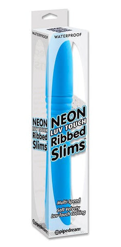 Neon Luv Touch Slims Ribbed Personal Massager - Personal Massagers