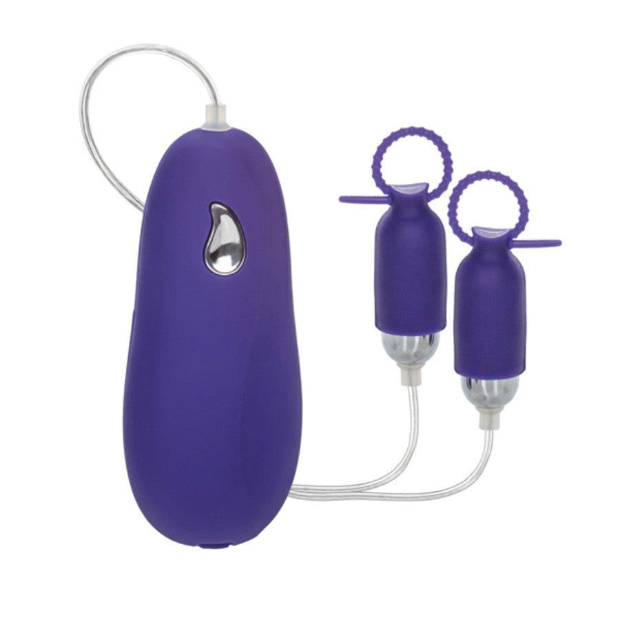 Nipple Play Silicone Vibrating Nipple Pleasurizers - - Rabbit Vibrators