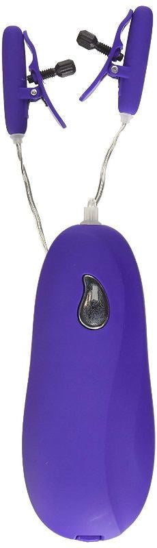 Nipple Play Vibrating Heated Nipple Teasers Purple - - Nipple and Clit Clamps