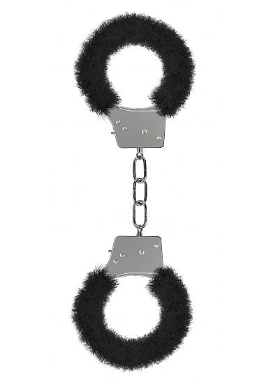 Ouch Beginners Furry Handcuffs - - Steel Sex Toys