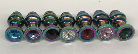 Rainbow Wild Passion Anal Plug Medium Silicone - Steel Sex Toys