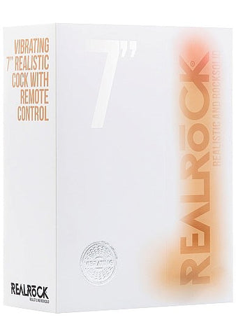 Real Rock Vibrating 7 Inch Realistic Cock With Scrotum - Vibrating Dildos