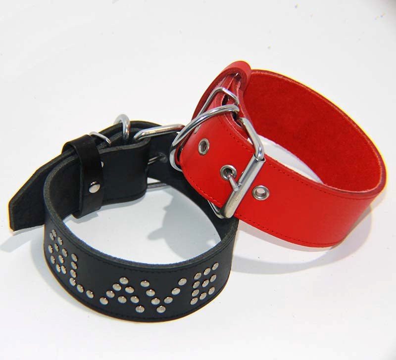 Slave Leather BDSM Collar - - Collars And Cuffs