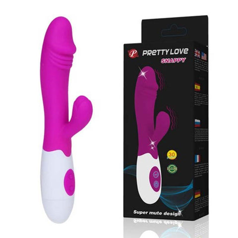 Snappy Silicone Waterproof Vibrator by Baile - Rabbit Vibrators