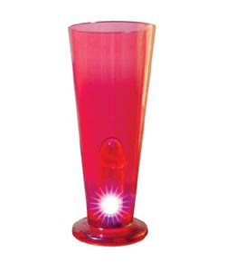 The Light Up Peter Party Beer Glass - - Collars And Cuffs