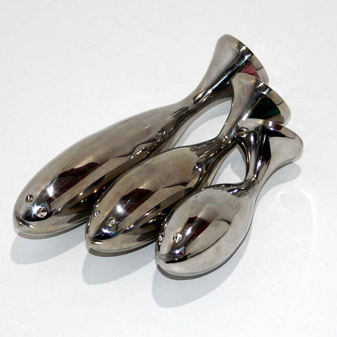 THE WHALE Jewelled Anal Probe Large by Hell's Couture - Steel Sex Toys
