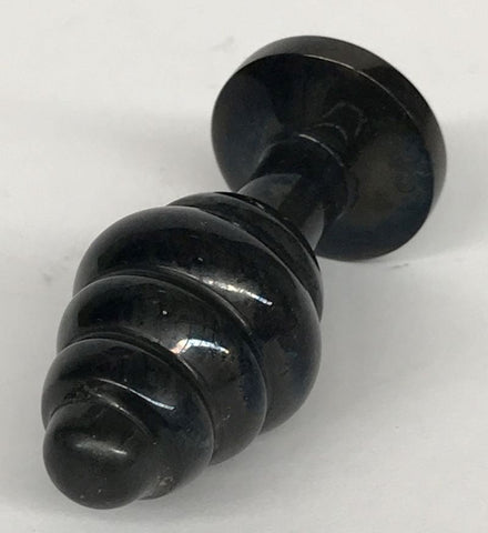 Wild Passion Anal Plug Black Small by Hell's Couture - Steel Sex Toys