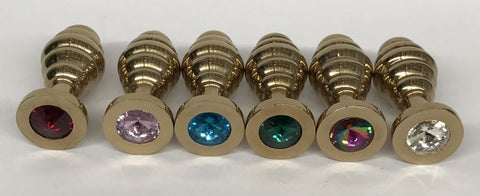Wild Passion Anal Plug Gold by Hell's Couture - Steel Sex Toys
