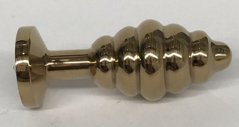 Wild Passion Anal Plug Gold by Hell's Couture - Steel Sex Toys