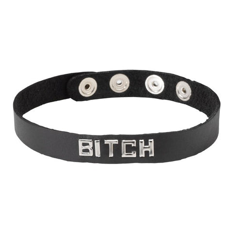 Wordband Collar - BITCH by Spartacus Enterprises - Cock Rings