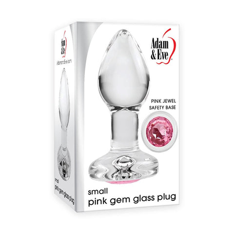 Pink Gem Glass Butt Plug by Adam & Eve Sextoys - Butt Plugs