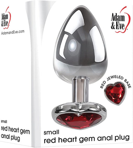 Red Heart Gem Anal Plug by Adam & Eve Sextoys - Butt Plugs