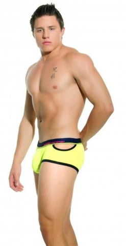 Almost Naked Quirk Boxer Neon Yellow by Andrew Christian - Jocks and G-Strings