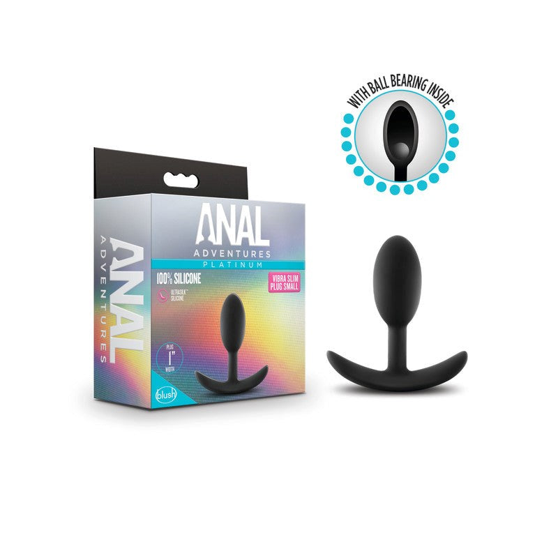 Anal Adventures Platinum Vibra Slim Plug - Butt Plugs