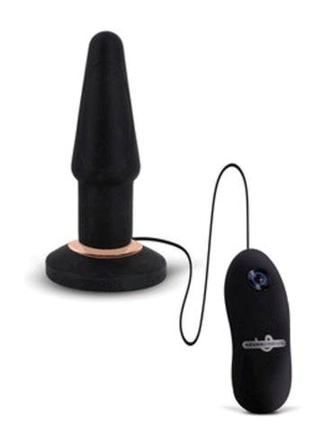 Apex Vibrating Butt Plug Black by Seven Creations - Anal Vibrators