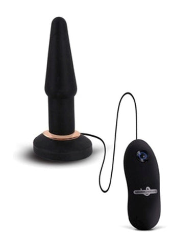 Apex Vibrating Butt Plug Black by Seven Creations - Anal Vibrators