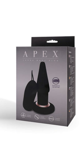 Apex Vibrating Butt Plug Black by Seven Creations - Anal Vibrators
