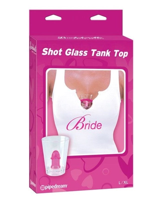 Bachelorette Party Favors Shot Glass Tank Womens Top - Bachelorette and Bucks