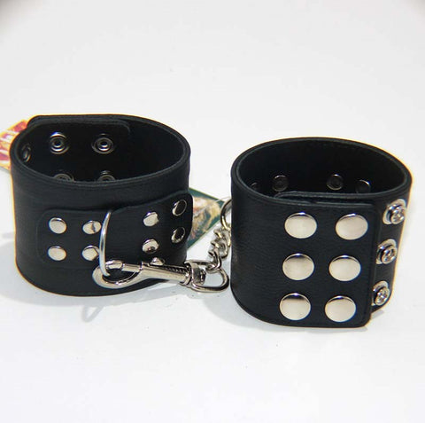 Black Stunner Wrist Ankle Restraints by Hell's Couture - Cuffs and Restraints