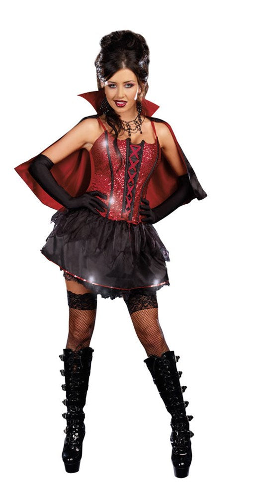 Vampiress Ensemble - Elevate Your Halloween Allure - Fancy Dress Ups