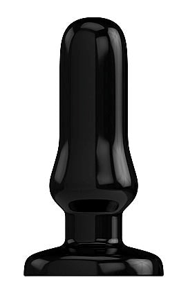 Bottom Line Rubber Butt Plug Black Model 4