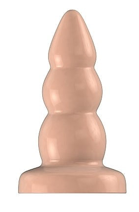 Bottom Line Rubber Butt Plug Flesh Model 6 - Butt Plugs