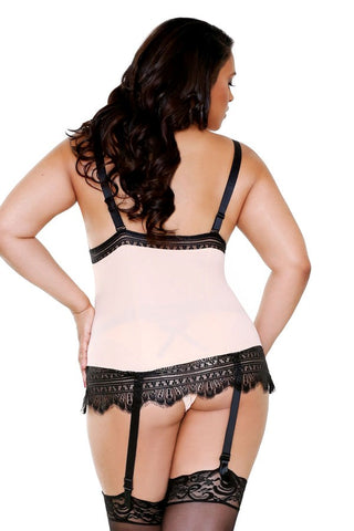 CURVE Blush Luxury Camisole & Panty by Fantasy Lingerie - Teddies and Bodysuits