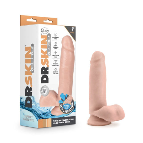Dr. skin glide self lubricating dong flesh - Realistic Dildos