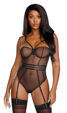 Dreamgirl Teddy Black by Dream Girl Lingerie - Babydolls and Chemises