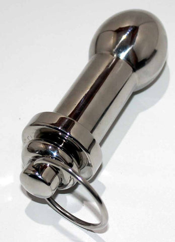Endo Steel Anal Plug 3.5 inches by Hell's Couture - Steel Sex Toys