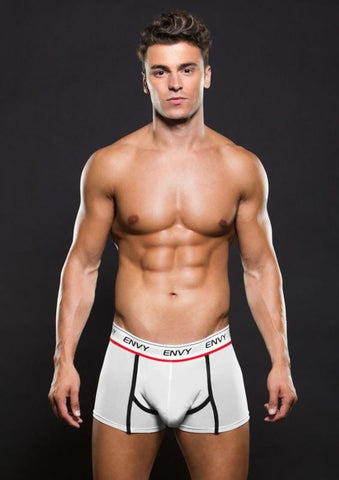 Logo Elastic Low Rise Mesh Trunk by Envy Menswear - Jocks and G-Strings