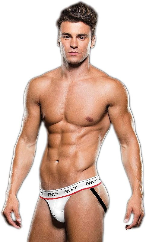 Logo Elastic Low Rise Mesh Jock by Envy Menswear - Jocks and G-Strings