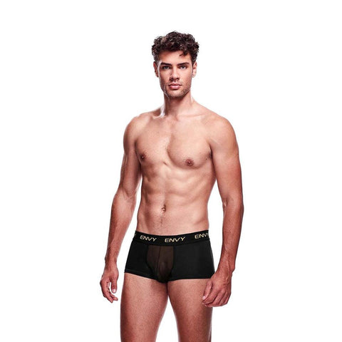 Envy Mesh Short Boxer Black by Envy Menswear - Mens Briefs And Boxers