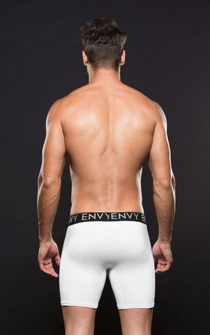 Micro Lowrise Logo Athletic Long Boxer by Envy Menswear - Jocks and G-Strings