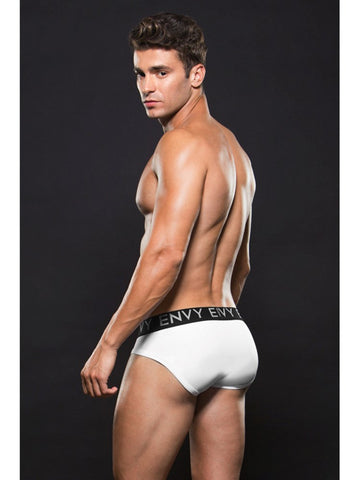 Micro Lowrise Logo Elastic Brief by Envy Menswear - Jocks and G-Strings