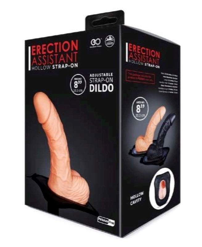 Erection Assistant Hollow Strap On Flesh - Strap On Sextoys