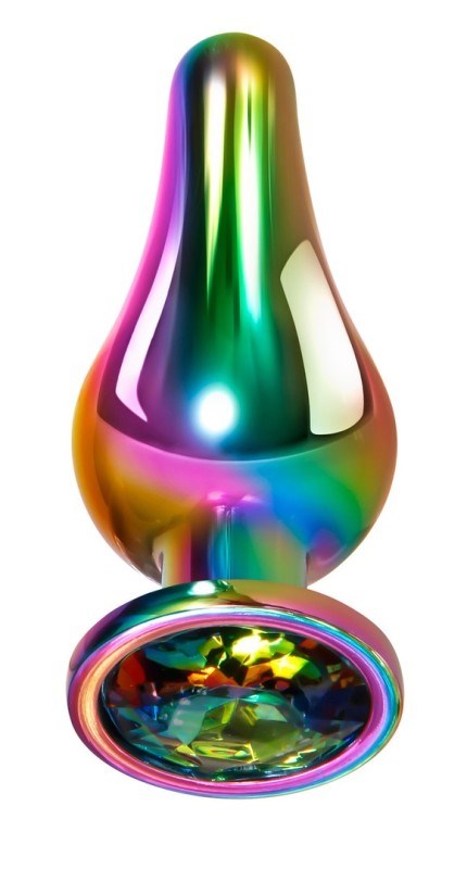 Evolved Rainbow Metal Pleasure Plug - Stylish and Satisfying - Butt Plugs