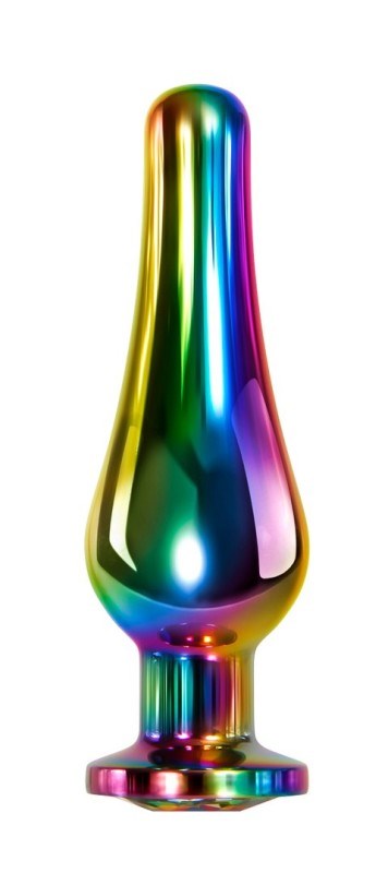 Evolved Rainbow Metal Pleasure Plug - Stylish and Satisfying - Butt Plugs