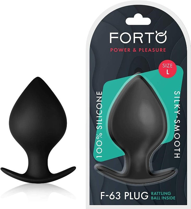 Forto F-63 Rattler Spade Black - Butt Plugs