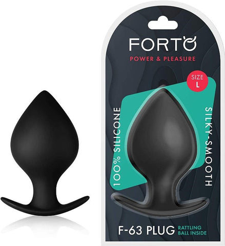 Forto F-63 Rattler Spade Black by VVOLE LLC - Butt Plugs