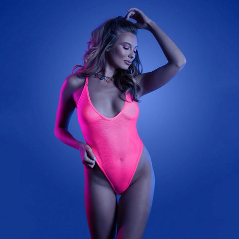 Glow Electric Haze Teddy by Fantasy Lingerie - Babydolls and Chemises
