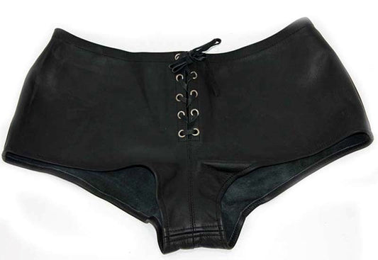 Ladies Shorts in Leather by Hell's Couture - Her Fetish