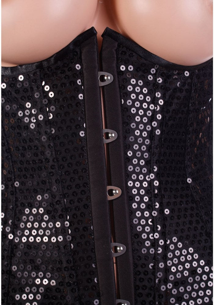 Leg Avenue Sequin Underbust Corset - Bras and Bra Sets