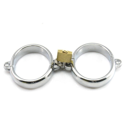 Lock Up Steel Bondage Cuffs by BDStyle - Cuffs and Restraints
