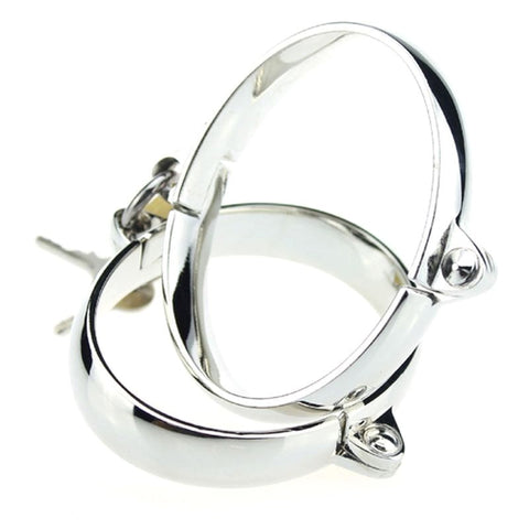 Lock Up Steel Bondage Cuffs by BDStyle - Cuffs and Restraints