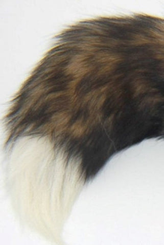Long Fox Tail Steel Butt Plug Gold by BDStyle - Steel Sex Toys