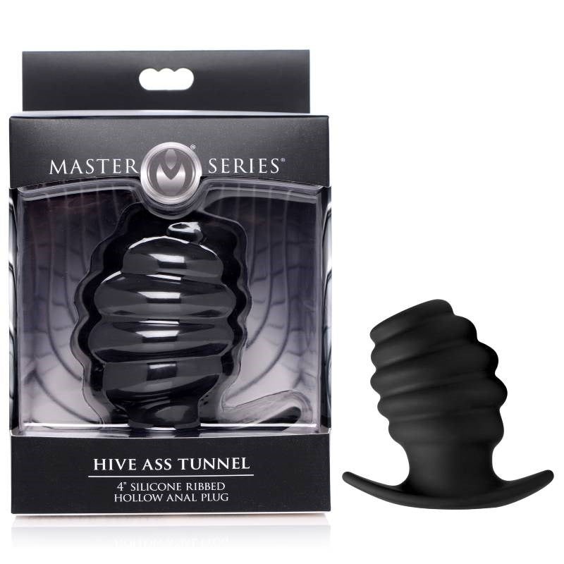 XR Brands Hive Ribbed Anal Plug - Indulge in Ecstasy - Butt Plugs