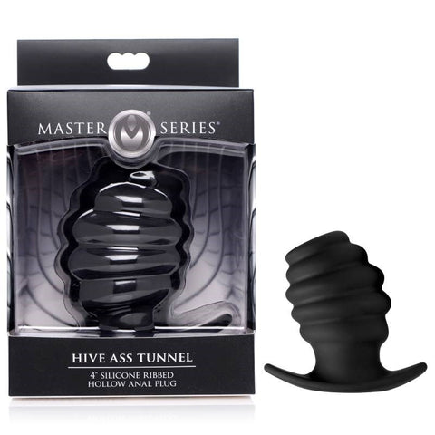 Master Series Hive Ass Ribbed Hollow Plug by XR Brands - Butt Plugs