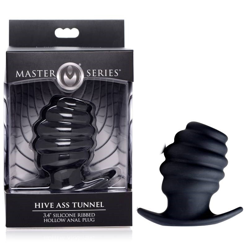 XR Brands Hive Ribbed Anal Plug - Indulge in Ecstasy - Butt Plugs