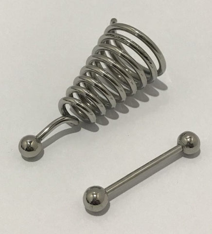 Metal Nipple Extender Whirl by Hell's Couture - Breast and Nipple Toys